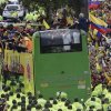 Primire triumfala pentru nationala Columbiei la intoarcerea acasa